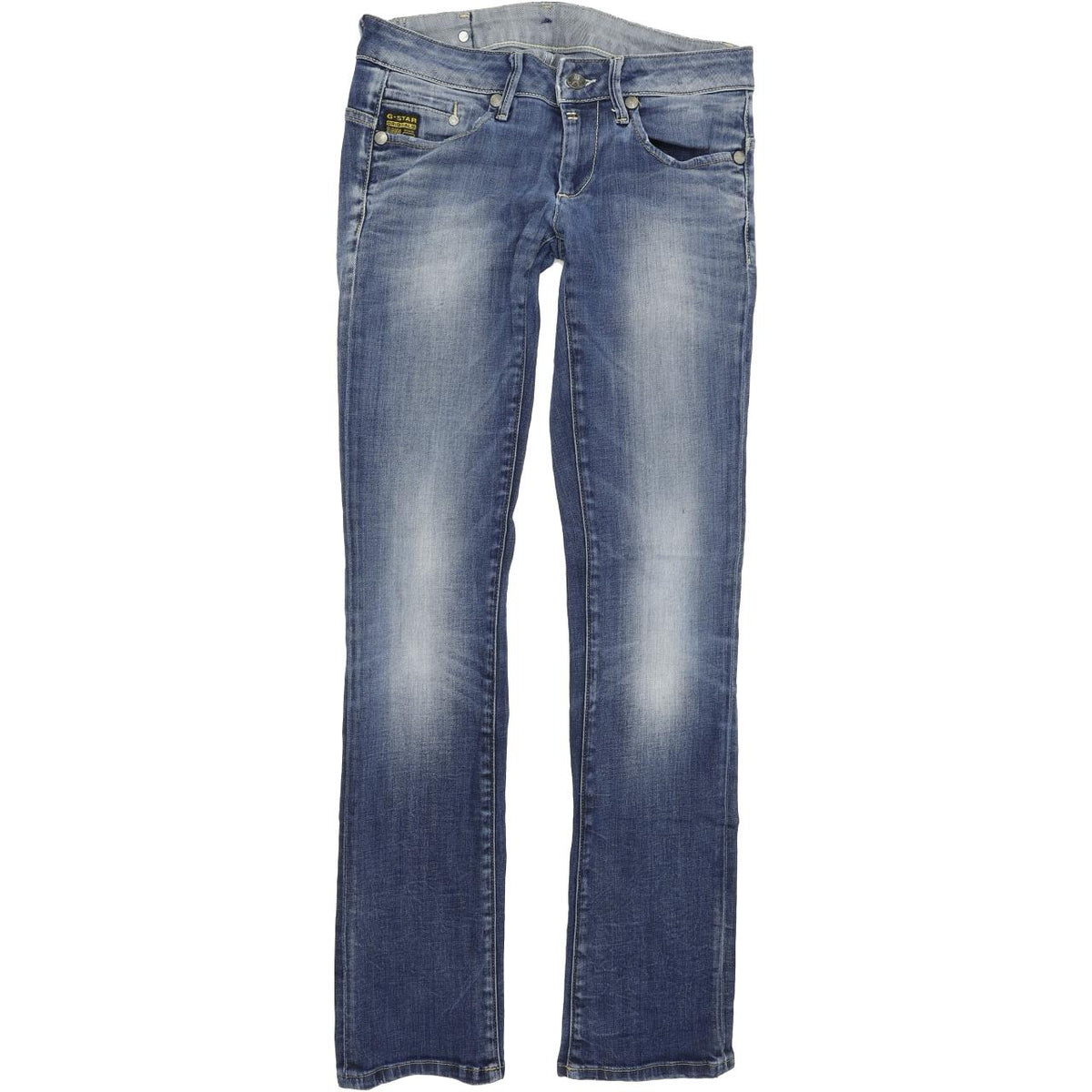 G-Star Midge Women Blue Straight Regular Stretch Jeans W29 L34