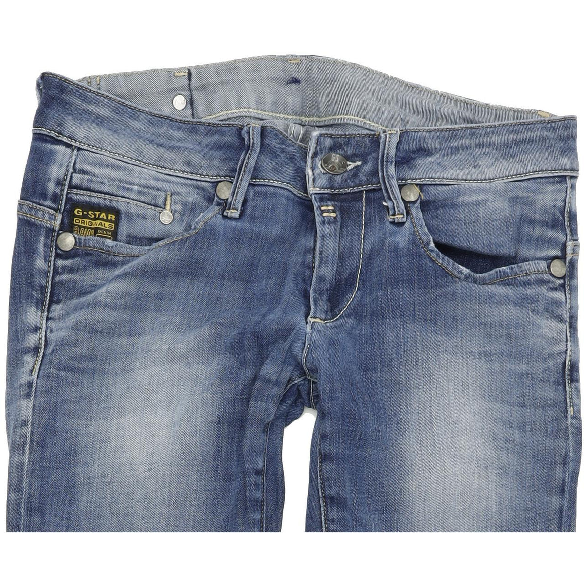 G-Star Midge Women Blue Straight Regular Stretch Jeans W29 L34