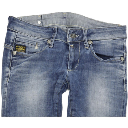 G-Star Midge Women Blue Straight Regular Stretch Jeans W29 L34
