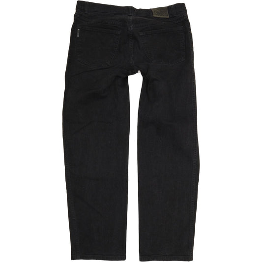 Pioneer Sportive Men Black Straight Regular Stretch Jeans W34 L30