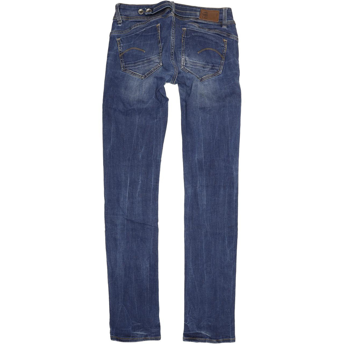G-Star Women Blue Straight Regular Stretch Jeans W30 L34
