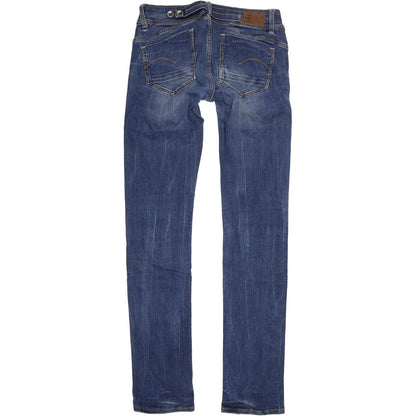 G-Star Women Blue Straight Regular Stretch Jeans W30 L34