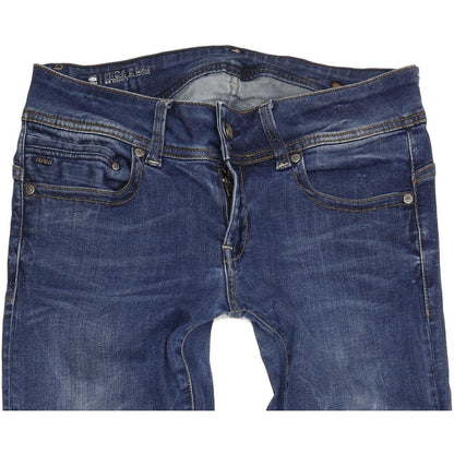 G-Star Women Blue Straight Regular Stretch Jeans W30 L34