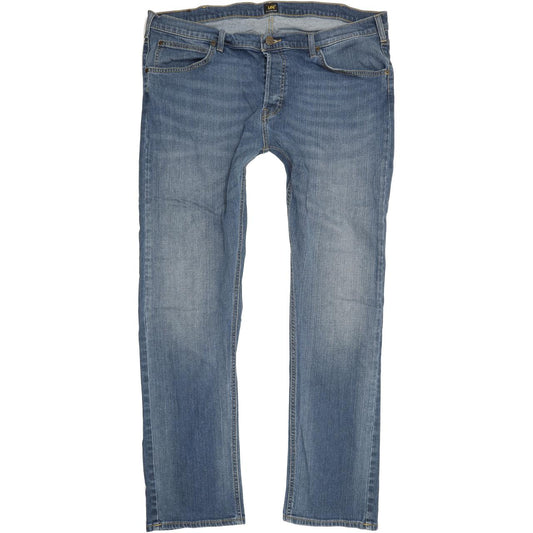 Lee Daren Men Blue Straight Slim Stretch Jeans W42 L34