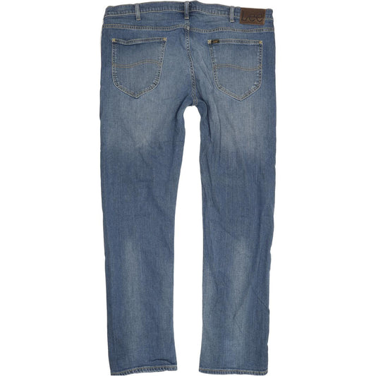 Lee Daren Men Blue Straight Slim Stretch Jeans W42 L34