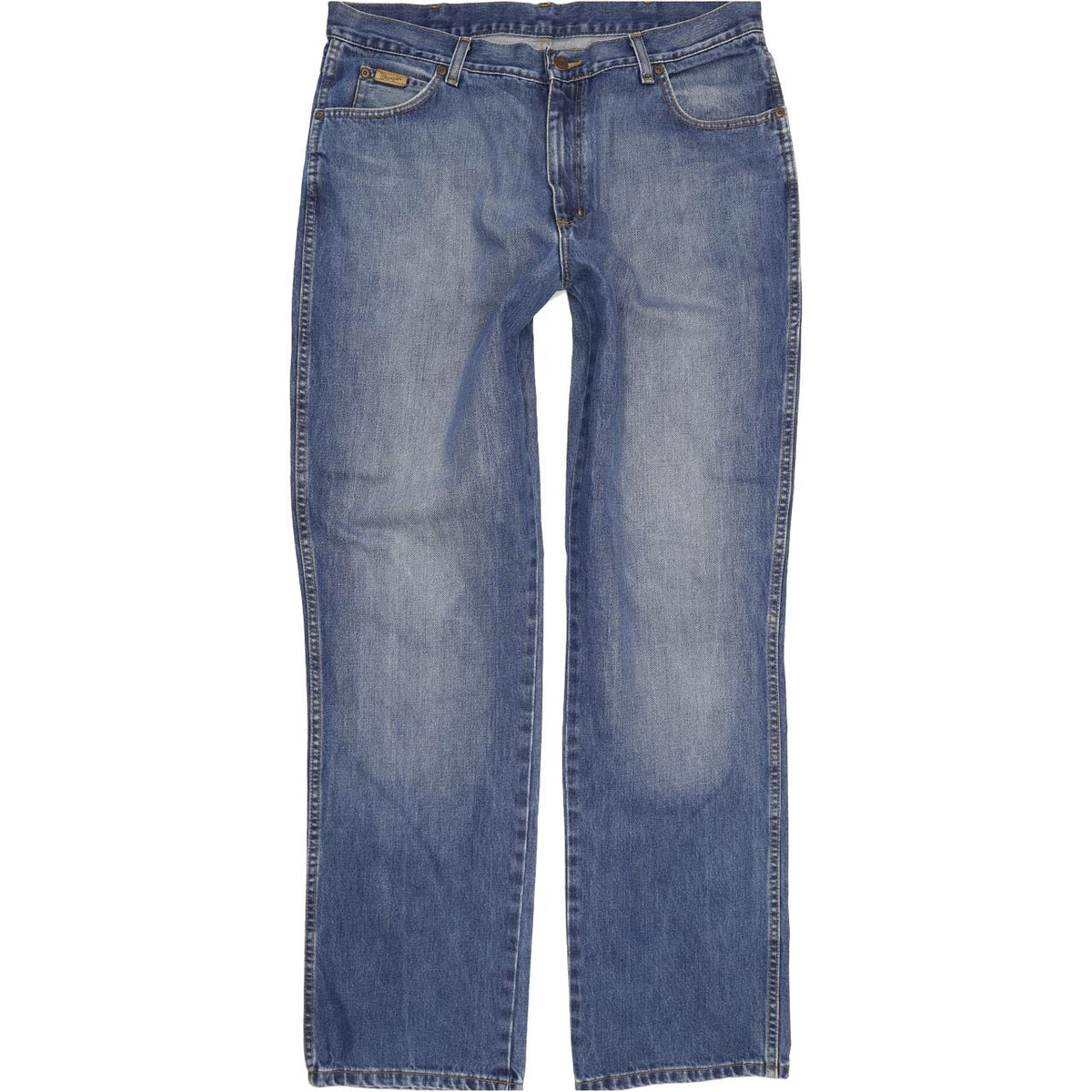 Wrangler Comfort Men Blue Straight Relaxed Jeans W38 L34