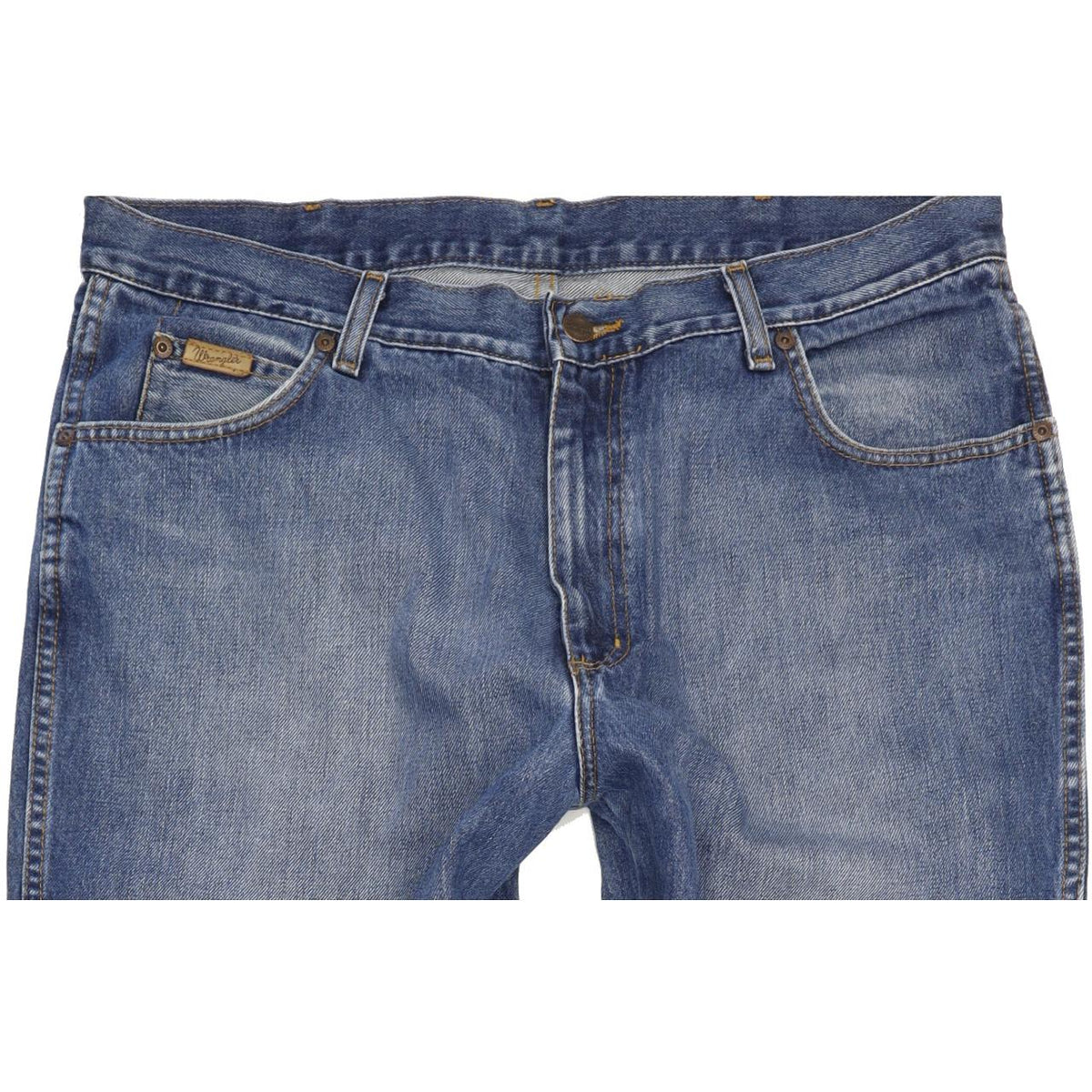 Wrangler Comfort Men Blue Straight Relaxed Jeans W38 L34