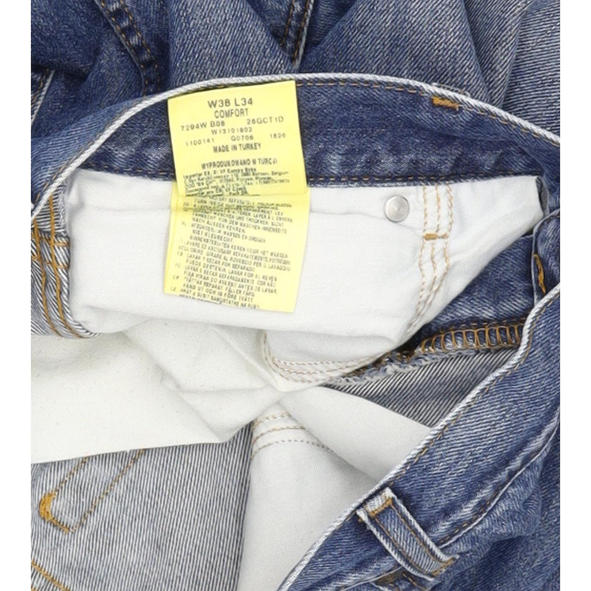 Wrangler Comfort Men Blue Straight Relaxed Jeans W38 L34