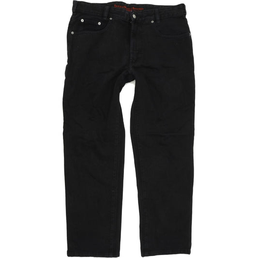 Joker Double Saddle Stitched Men Black Straight Regular Jeans W36 L30