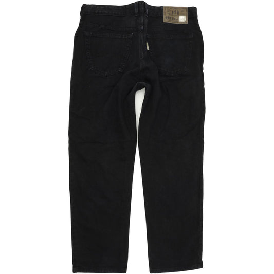 Joker Double Saddle Stitched Men Black Straight Regular Jeans W36 L30