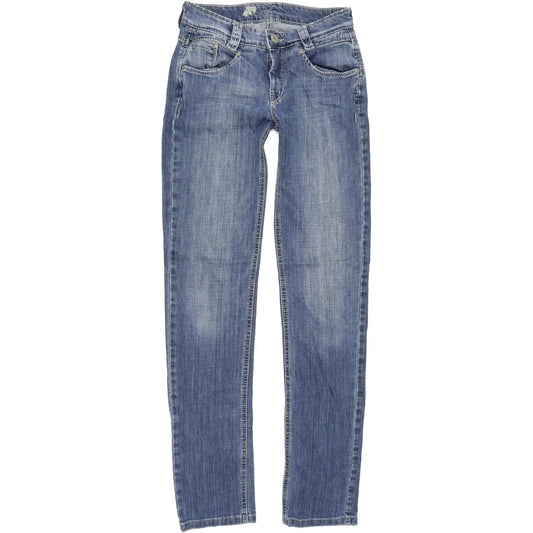 Joker Women Blue Straight Slim Stretch Jeans W28 L34