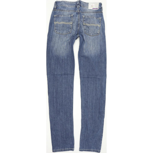 Joker Women Blue Straight Slim Stretch Jeans W28 L34