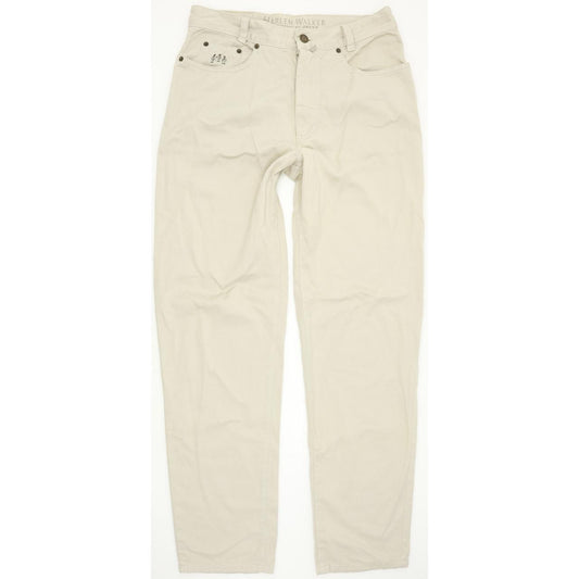 Joker Harlem Walker Men Beige Straight Regular Jeans W32 L32