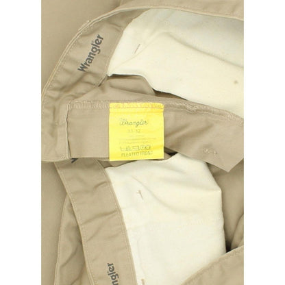 Wrangler Plated Front Men Beige Straight Regular Jeans W33 L32