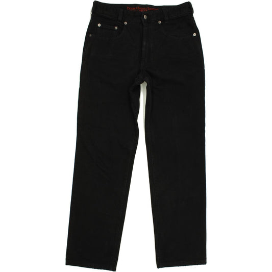 Joker Double Saddle Stitched Men Black Straight Regular Jeans W30 L30