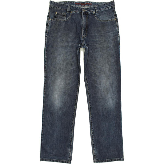 Joker Double Saddle Stitched Men Blue Straight Regular Jeans W36 L34