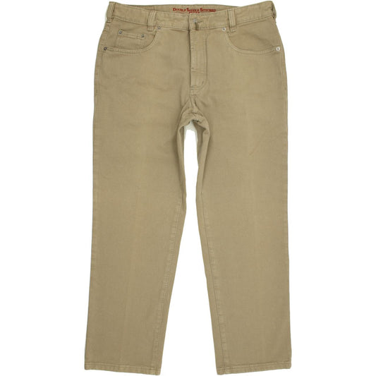 Joker Double Saddle Stitched Men Beige Straight Regular Jeans W38 L30