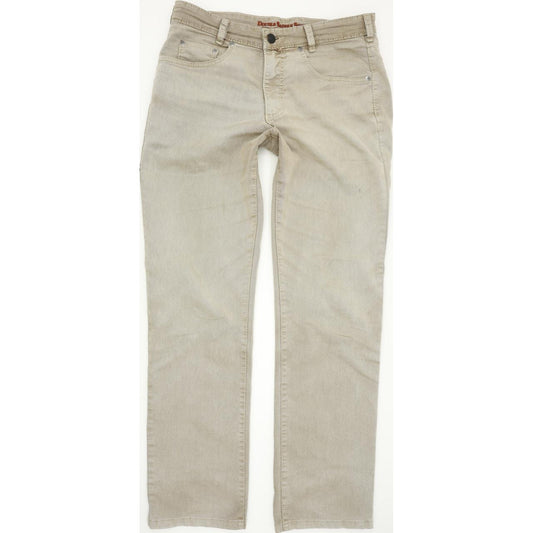 Joker Double Saddle Stitched Men Grey Straight Regular Jeans W33 L34
