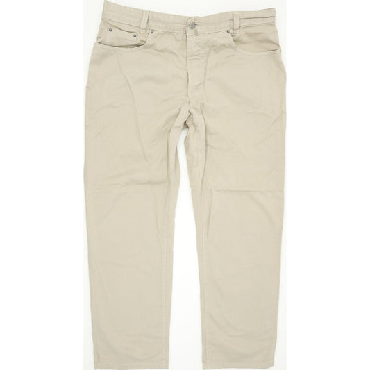 Joker Harlem Walker Men Beige Straight Regular Trousers W40 L30