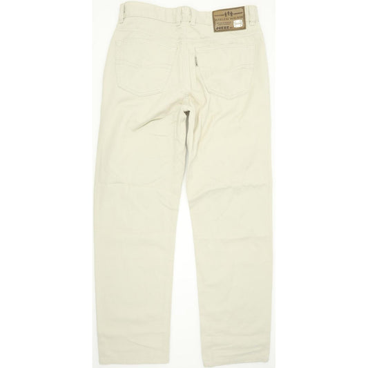 Joker Harlem Walker Men Beige Straight Regular Jeans W33 L32