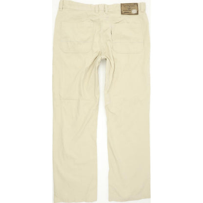 Joker GoldCoast Men Beige Straight Regular Trousers W36 L32