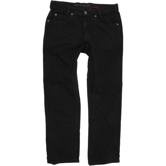Joker Cash On Delivery Men Black Straight Regular Jeans W34 L30