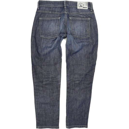 Joker Ankle Women Blue Straight Slim Stretch Jeans W29 L27
