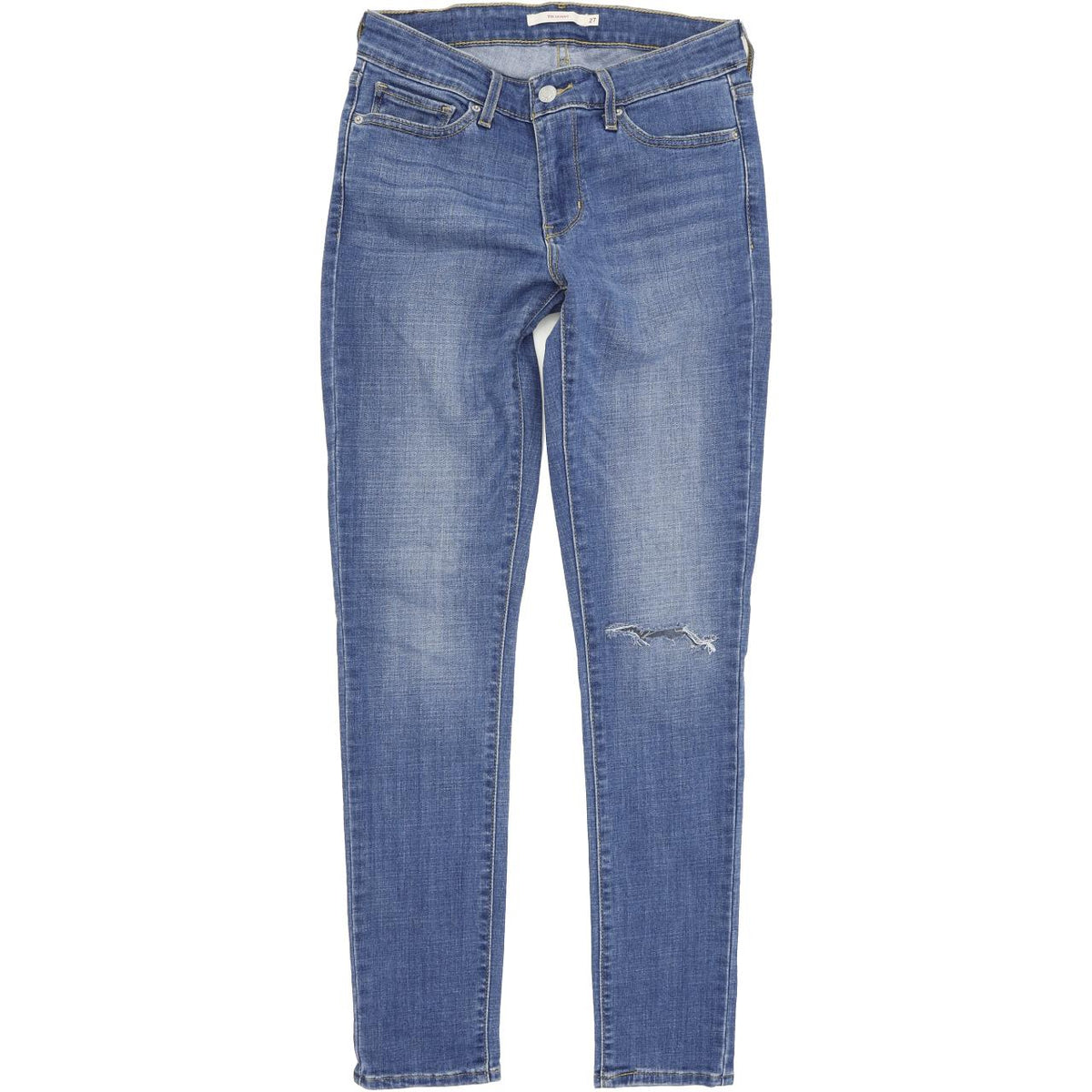 Levi's 711 Women Blue Skinny Slim Stretch Jeans W27 L30