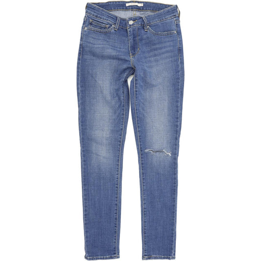 Levi's 711 Women Blue Skinny Slim Stretch Jeans W27 L30