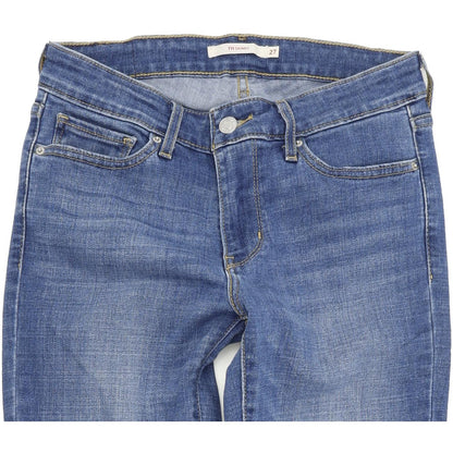 Levi's 711 Women Blue Skinny Slim Stretch Jeans W27 L30