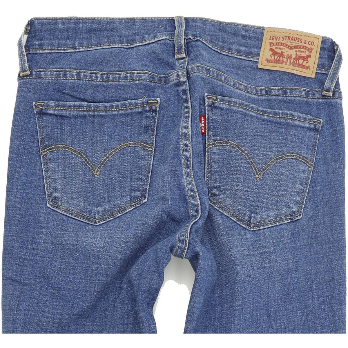 Levi's 711 Women Blue Skinny Slim Stretch Jeans W27 L30