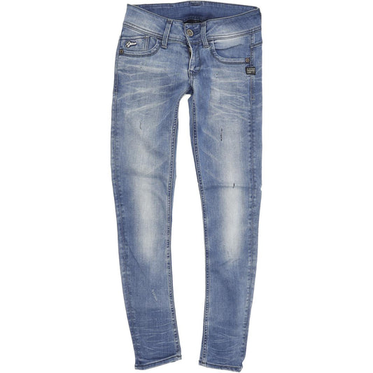 G-Star Women Blue Tapered Slim Stretch Jeans W26 L30