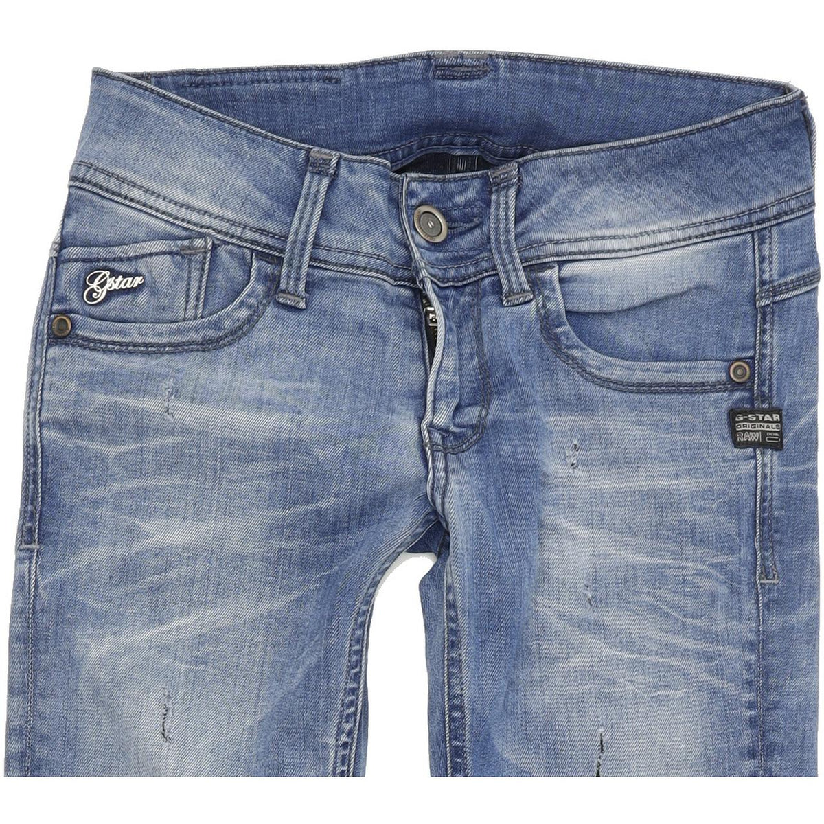 G-Star Women Blue Tapered Slim Stretch Jeans W26 L30