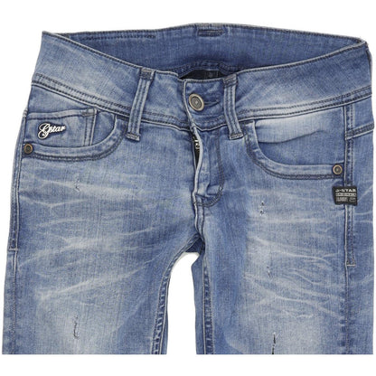 G-Star Women Blue Tapered Slim Stretch Jeans W26 L30