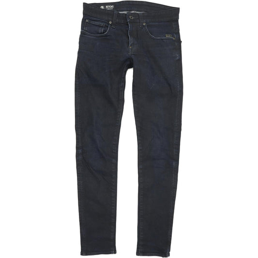 G-Star Revend Men Blue Straight Slim Jeans W29 L32