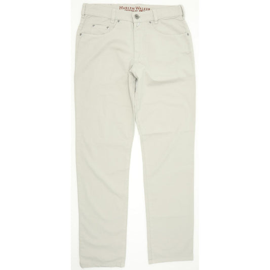 Joker Harlem Walker Men Beige Straight Regular Chino Stretch Trousers W32 L32