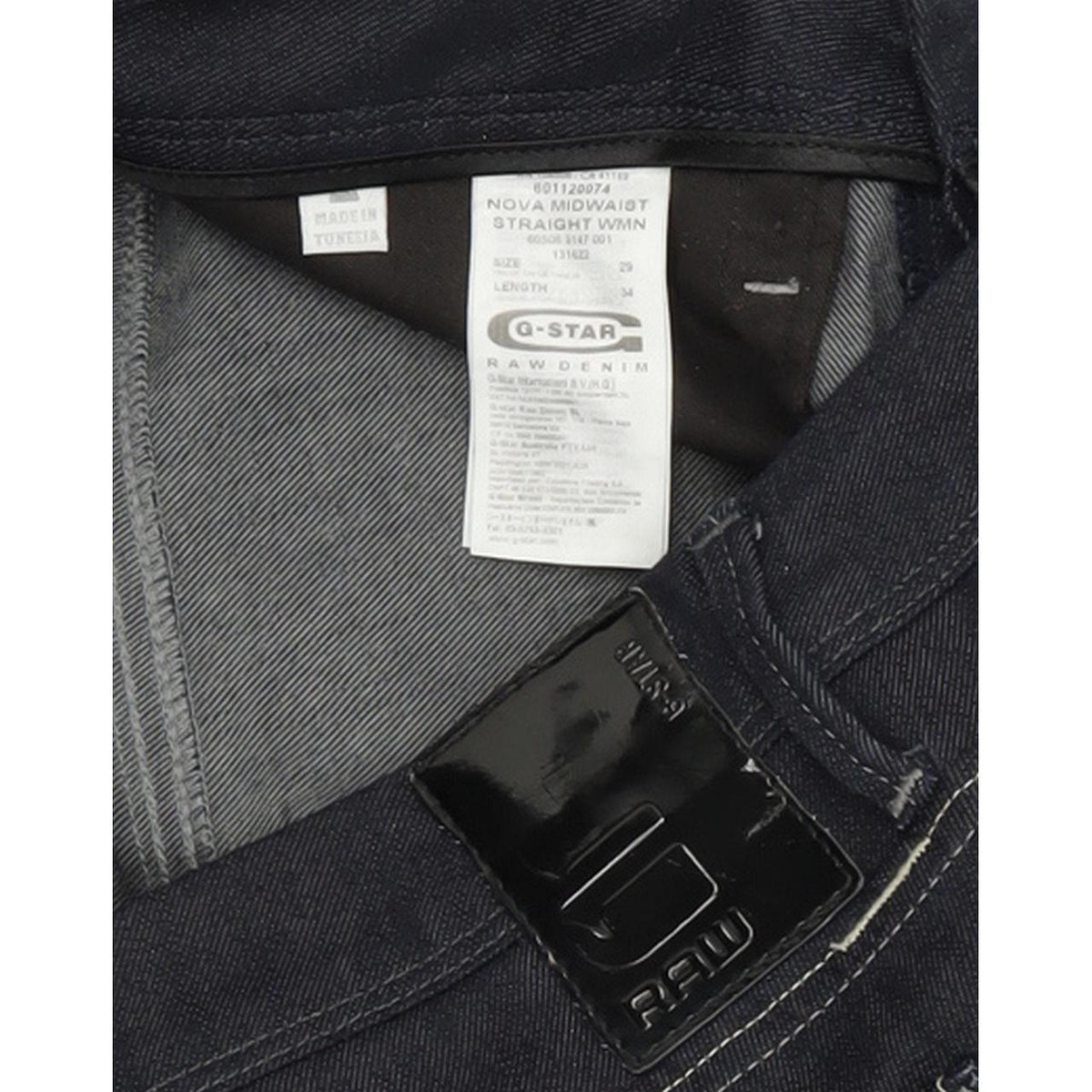 G-Star Nova Women Blue Straight Regular Stretch Jeans W29 L30