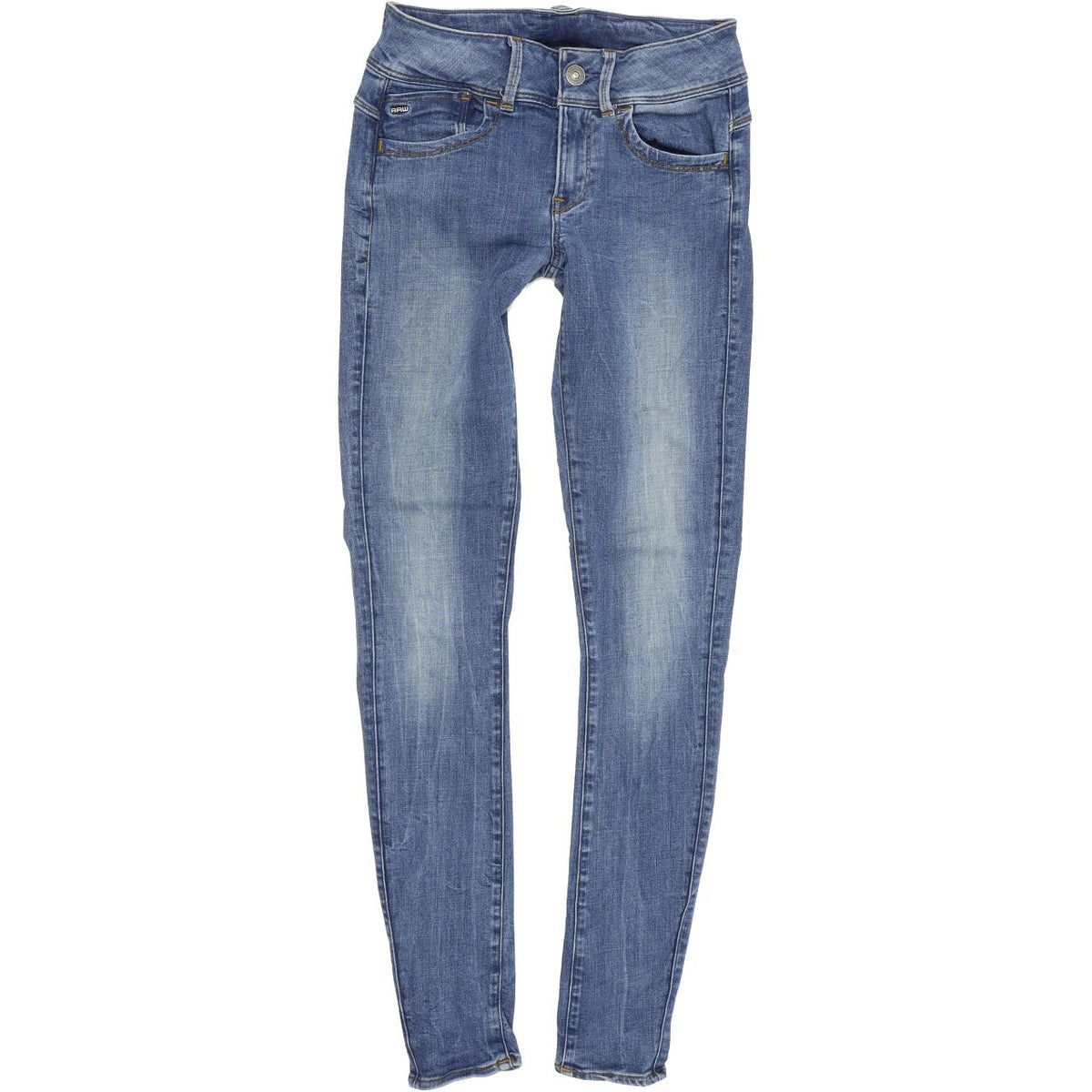 G-Star Women Blue Skinny Slim Stretch Jeans W25 L32