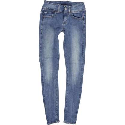 G-Star Women Blue Skinny Slim Stretch Jeans W25 L32