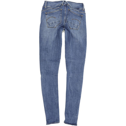 G-Star Women Blue Skinny Slim Stretch Jeans W25 L32