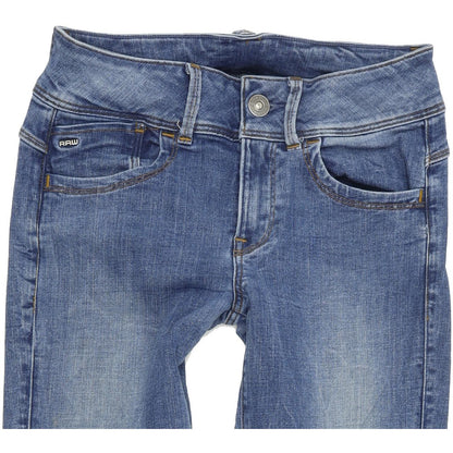 G-Star Women Blue Skinny Slim Stretch Jeans W25 L32