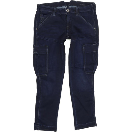 G-Star Ankle Women Blue Straight Regular Capri Stretch Jeans W28 L26