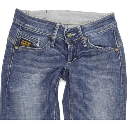 G-Star Midge Women Blue Straight Regular Stretch Jeans W25 L30
