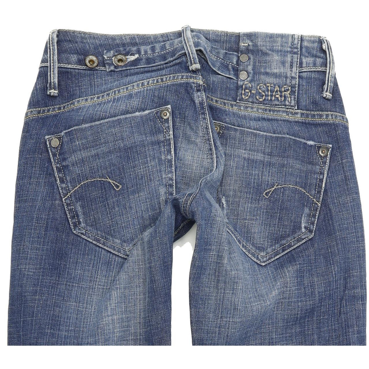 G-Star Midge Women Blue Straight Regular Stretch Jeans W25 L30