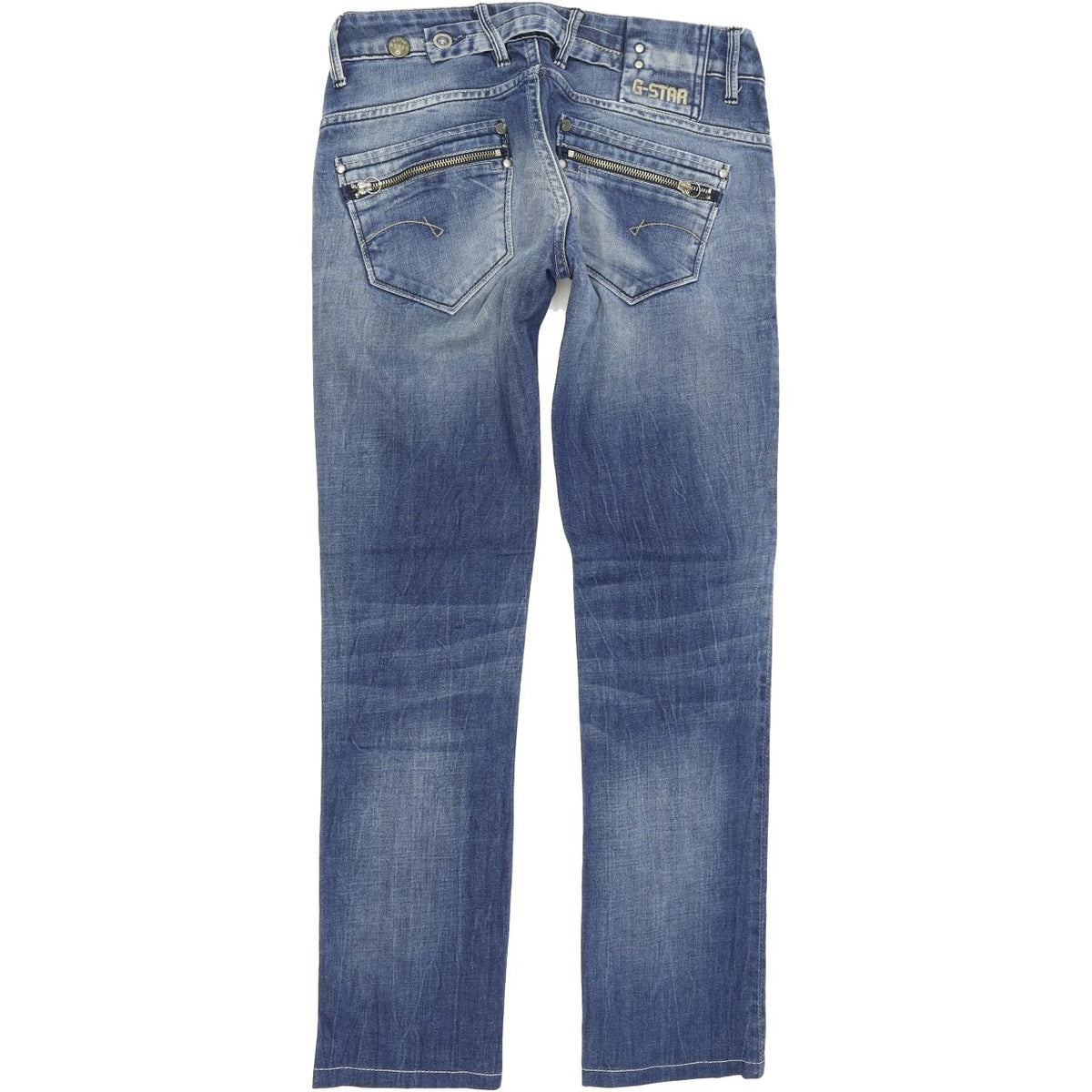 G-Star Corvet Women Blue Straight Regular Stretch Jeans W27 L30