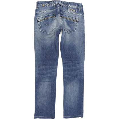 G-Star Corvet Women Blue Straight Regular Stretch Jeans W27 L30
