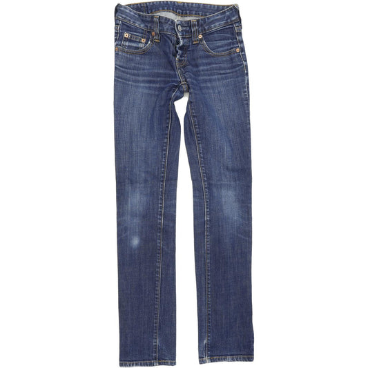 Levi's Women Blue Straight Slim Stretch Jeans W26 L32