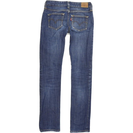 Levi's Women Blue Straight Slim Stretch Jeans W26 L32