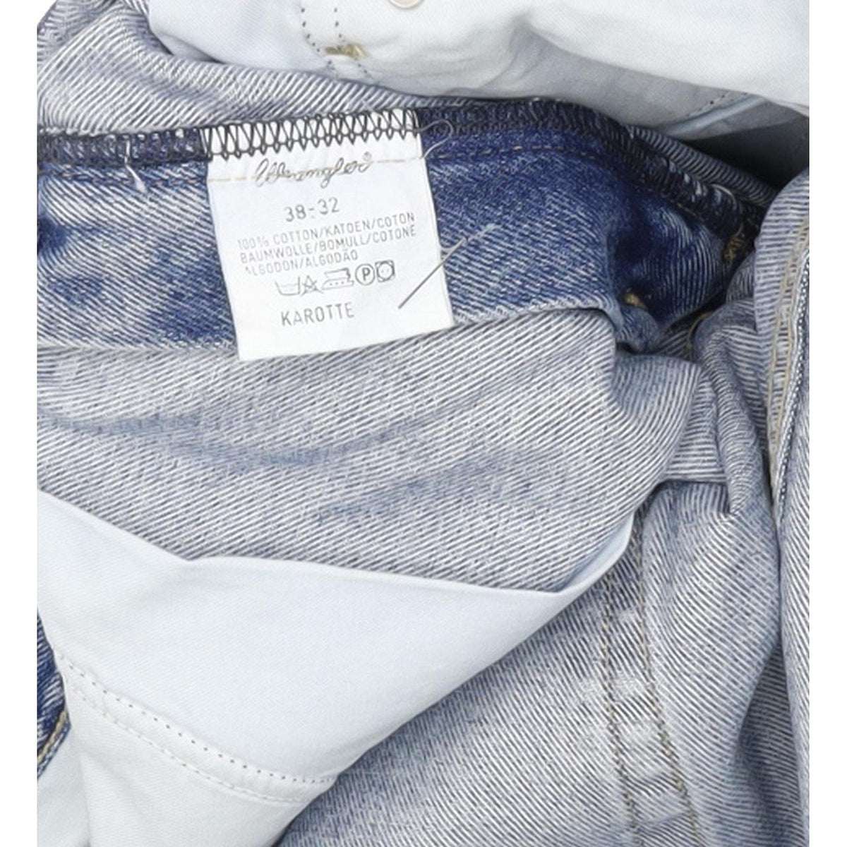 Wrangler Karotte Blue Tapered Relaxed Mom Jeans High Waisted W38 L32