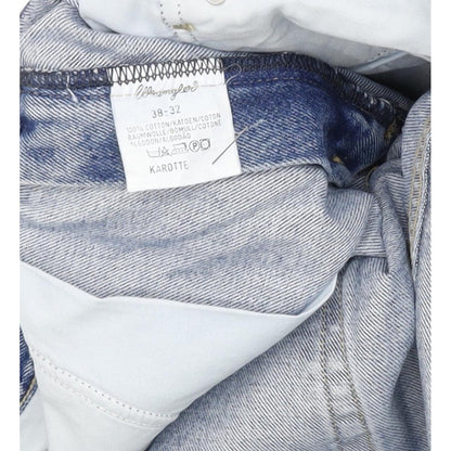 Wrangler Karotte Blue Tapered Relaxed Mom Jeans High Waisted W38 L32